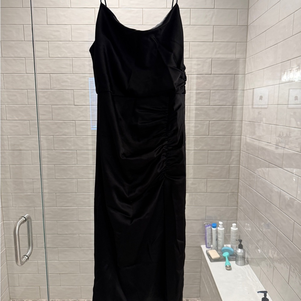 Alice + Olivia Black Dress with Spaghetti Straps